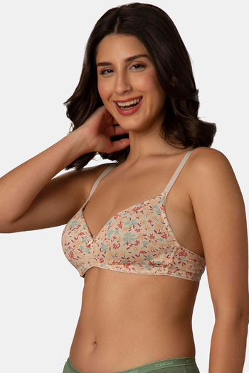 Every de by Amante Padded Non Wired Full Coverage T-Shirt Bra - Daisy Print — image 2